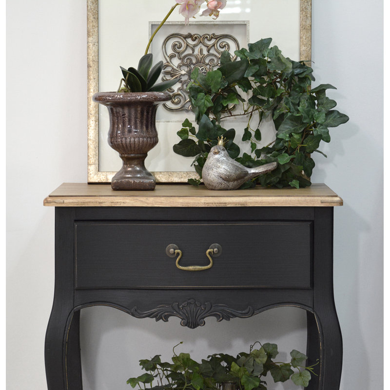 Edmunds 60cm W Solid Wood Bedside Table