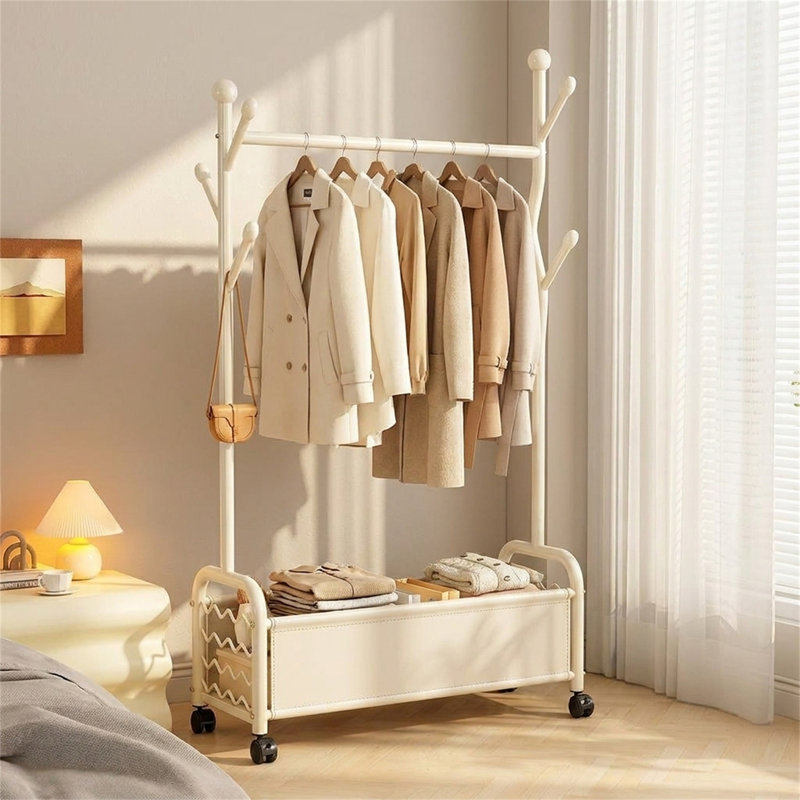 Porte-armoire pleine longueur pour la chambre à coucher, White
