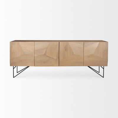 Gainey 80'' Solid Wood Sideboard