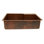 33" Hammered Copper Kitchen Single Basin Sink with Matching Drain and Accessories