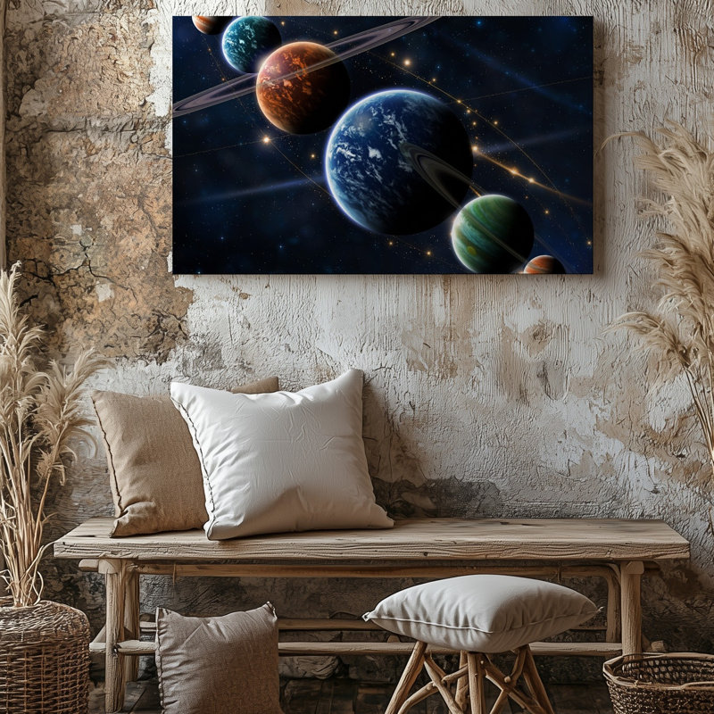 Toile dans un tableau cosmique à couper le souffle, H 20 po x l 20 po