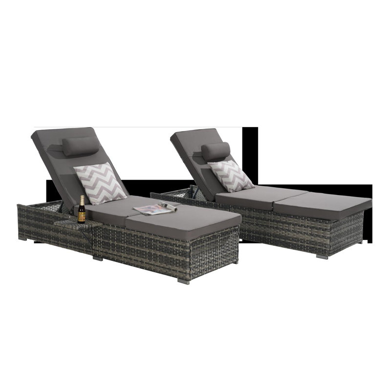 Luxury Outdoor Lounge Set, Dark Gray