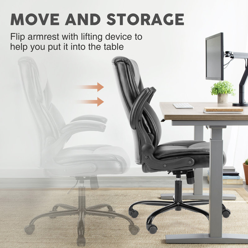 Fauteuil de bureau Sweetcrispy, Noir