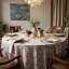 Rosaline Pink Blue Round Tablecloth-123765330