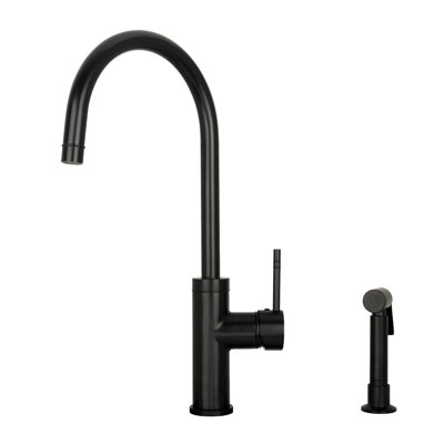 Single Handle Kitchen Faucet With Side Spray
