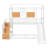 Allegonde Kids Twin Over Twin Bunk Bed-701799309