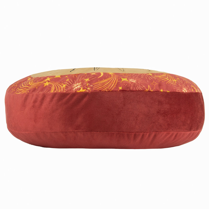 Ethereal Sun Abstract Circular Cushion