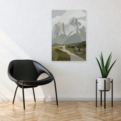 Sentier alpin alpin, paysage dramatique serein, montagne, paysage dramatique
