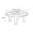 Teak Solid Wood Coffee Table