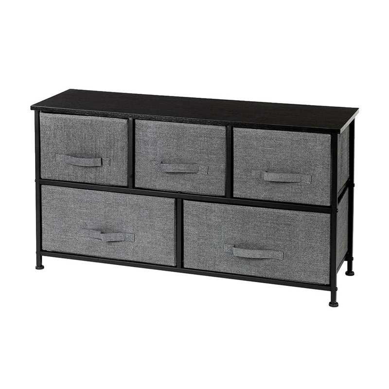 Weigle 5 Drawer Storage Drawer, Grey