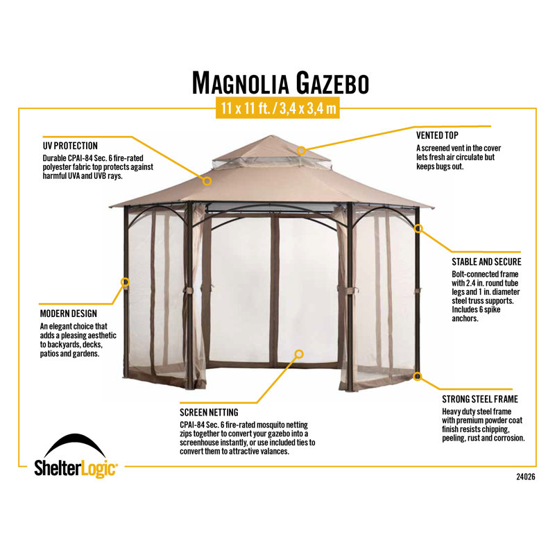 Magnolia 11X11gazebo