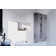 Ursa 34 in. x 58.25 in. Frameless Gray Tinted Single Fixed Bath Panel