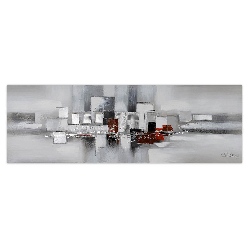 Hand-Painted Acrylic Painting Surrounded By Fog