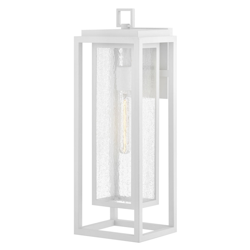 Applique murale Tristan, Blanc texturé, H 20 po x l 7 po x P 6,75 po