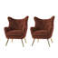 Fauteuil à oreilles 29,25 po Avianna-661401517