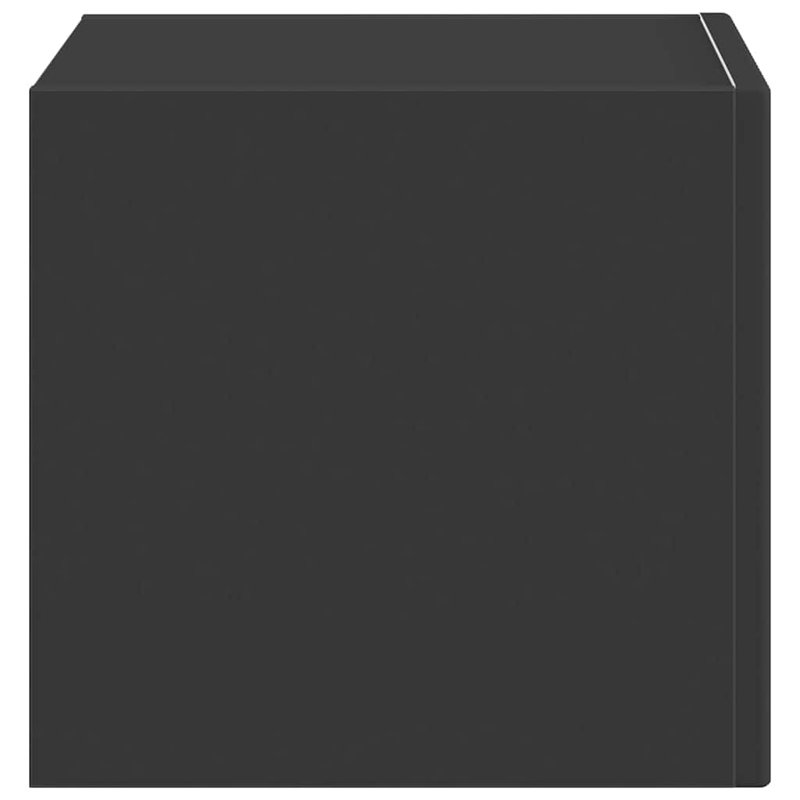Unfinished TV Stand, 29.5cm H x 39cm L x 31cm W, Black