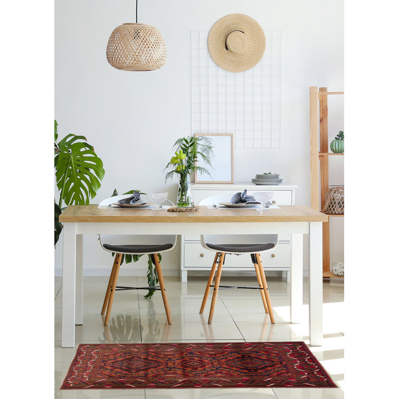 Tapis brun Teimani 4 pi 0 po x 6 pi 8 po