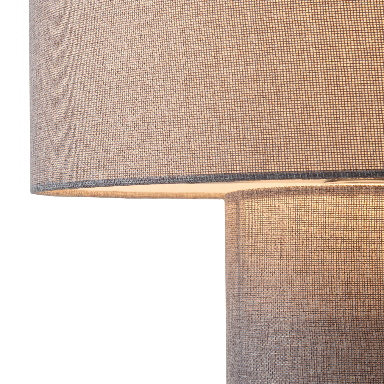 Dimmable Linen Table Lamp, Cashmere Gray
