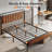 Bed Frame Leather Upholstered Headboard-987541587