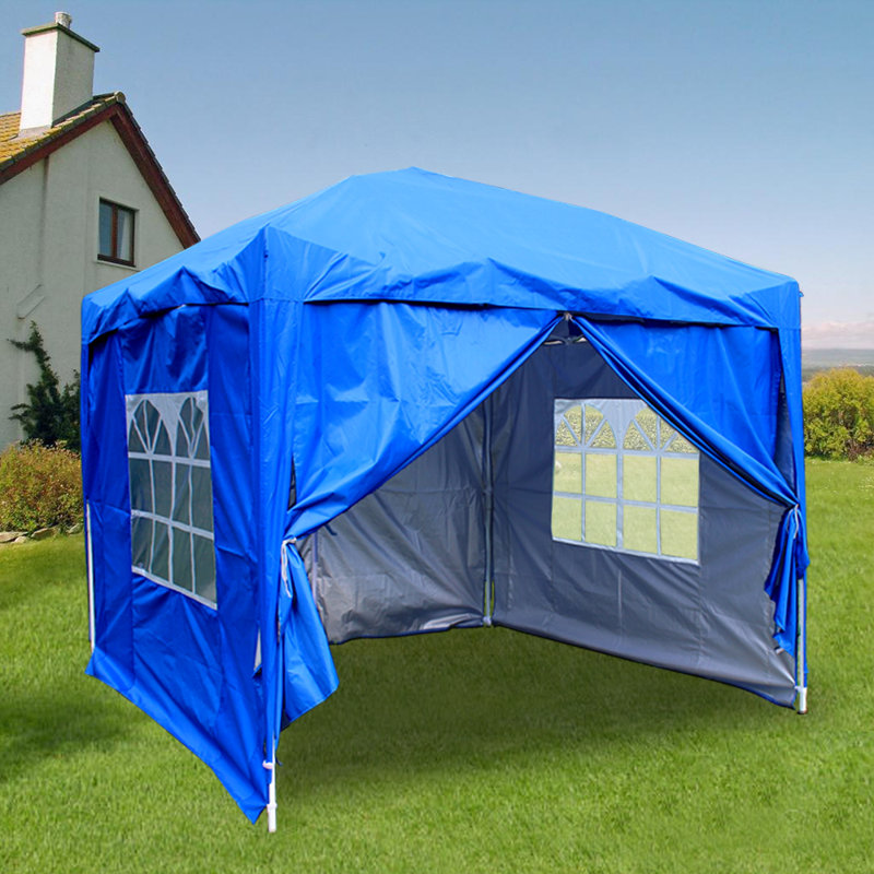 Iserman 2m x 2m Metal Pop-Up Gazebo, Blue