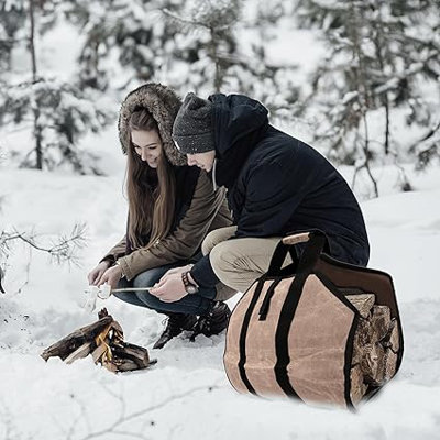 Canvas Log Carrier