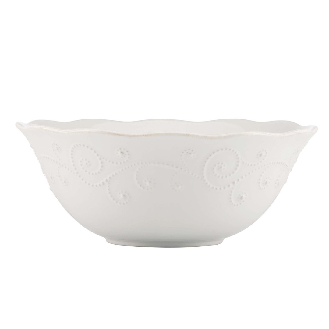 French Perle White 64" Oz. Serving Bowl Lenox 
