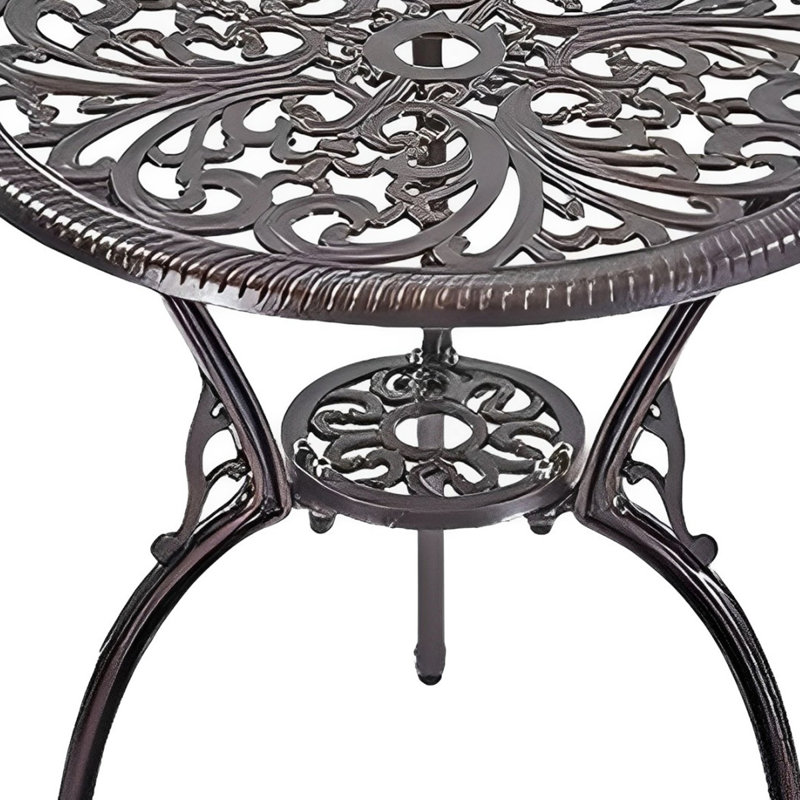 Rattan patio table and chair combination