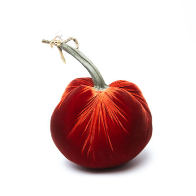 Rust Silk Velvet Pumpkin