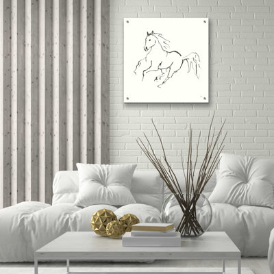 «Line Horse III» par Chris Paschke - reproduction de dessin sans cadre
