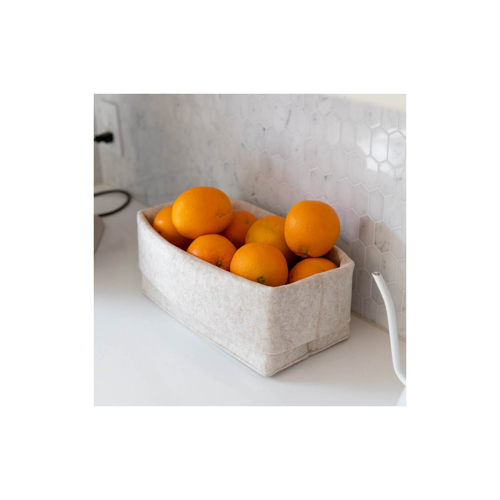 Flex Felt Storage Bin - Small, Beige