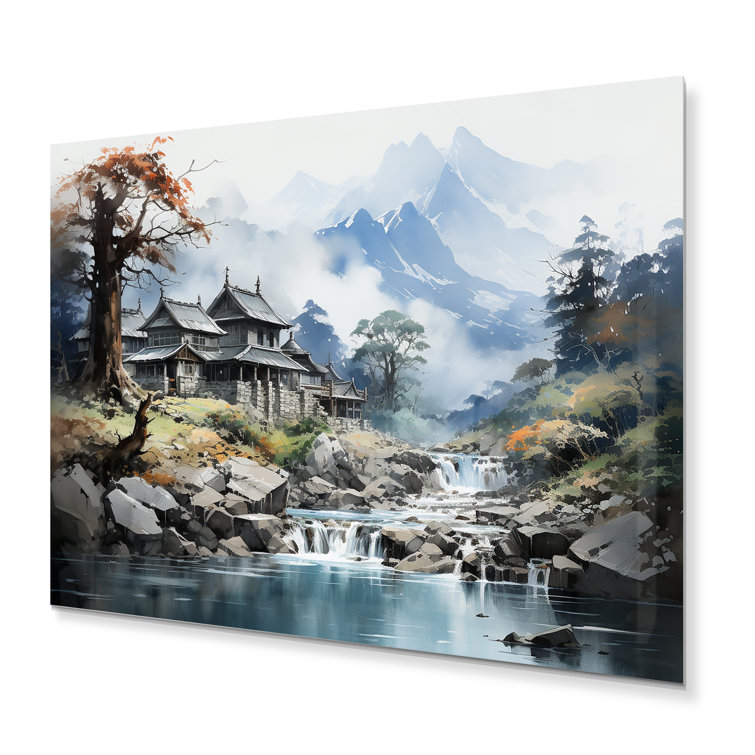 Millwood Pines China Art Misty Mountain On Metal Print - Wayfair Canada