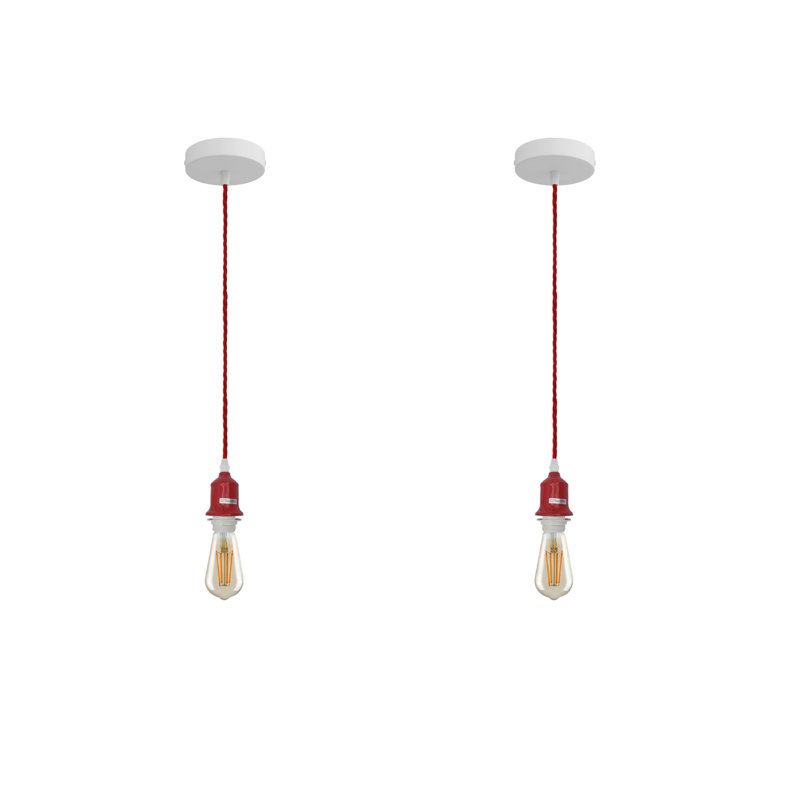 Ahamadou 1 - Light Single Pendant, Red