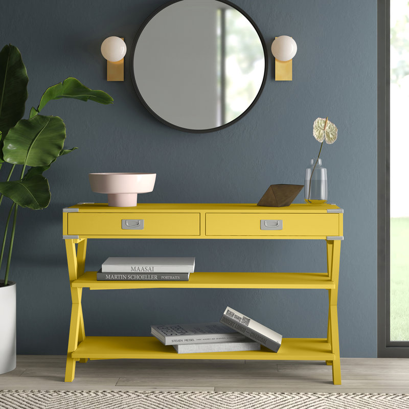 Console 48 po Atticus, Jaune
