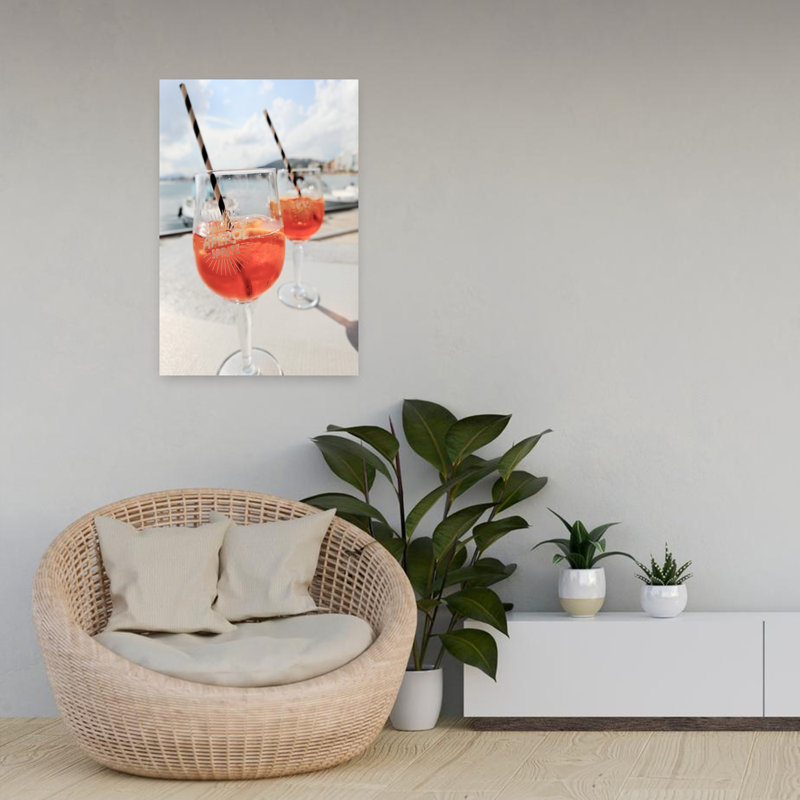 Art mural contemporain Sundowner, H 24 po x l 16 po