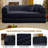 89" Boneless Corduroy Sleeper Sofa Bed, Modular Futon Couch, Compression Foam Sofa with 2 Pillows, No Assembly Required-79693599-76797014