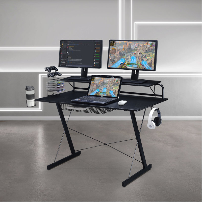 Bureau d'ordinateur avec tablette en carbone Techni Sport TS-200