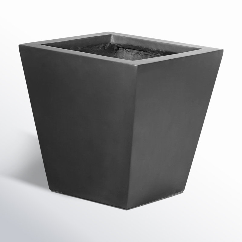 Nael Planter Box, 18" H x 18" W x 18" D, Black