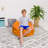 Bean Bag Chair for Kids, Teens, and Adults - Filled with Soft Beads, Includes Removable and Machine Washable Cover - Multiple Colors, Sizes and Fabrics including Soft Nylon & Canvas with Patterns-1783236405-1785356745
