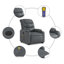 Fauteuil inclinable massant en simili-cuir-818616235