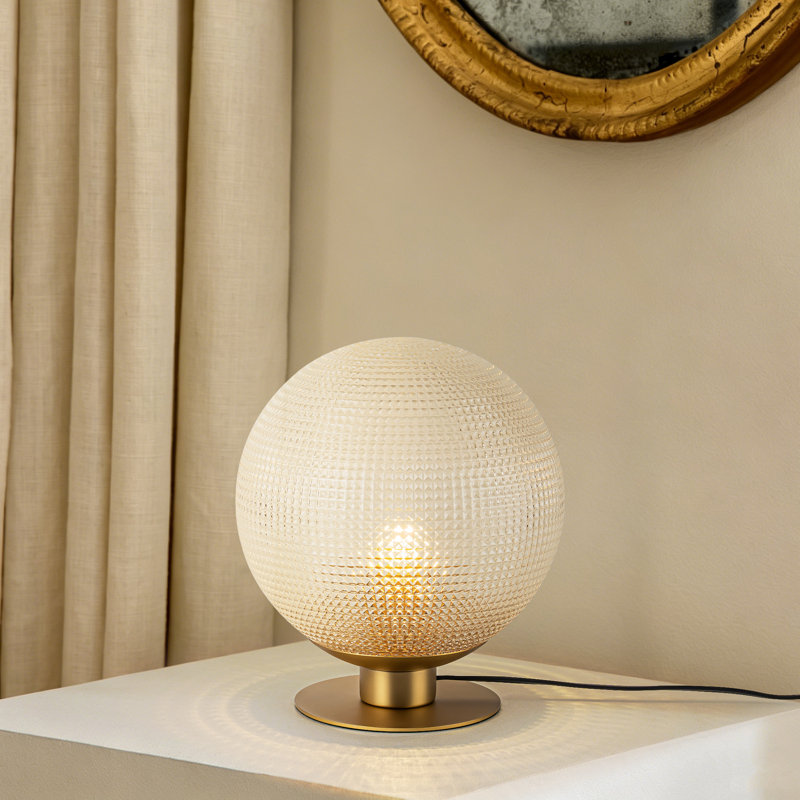 1 - Light Glass Globe Table Lamps