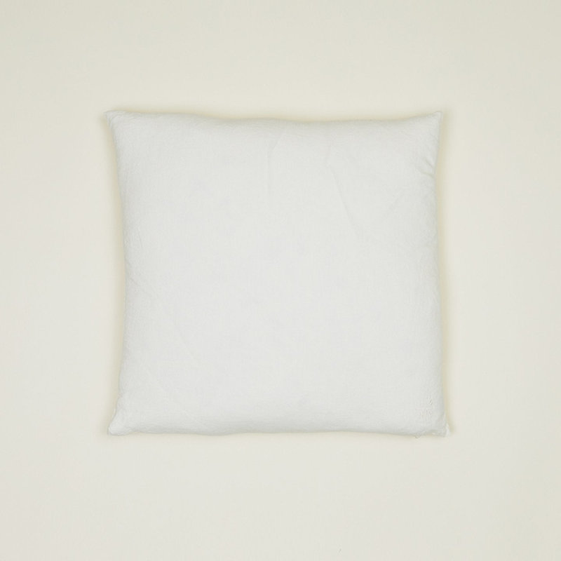 Coussin décoratif simple réversible, Ivoire ivoire, Carré 22 po