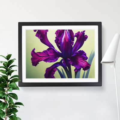 Classic Iris Flowers - Framed Print