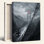 Misty Bridge, reproduction d'art sur toile, ensemble de 1