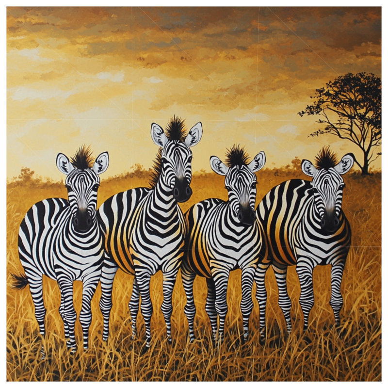 Coussin Zebra, 20 po x 20 po