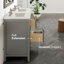 Meuble-lavabo 32 po Gritton avec pieds métalliques noirs-67371567