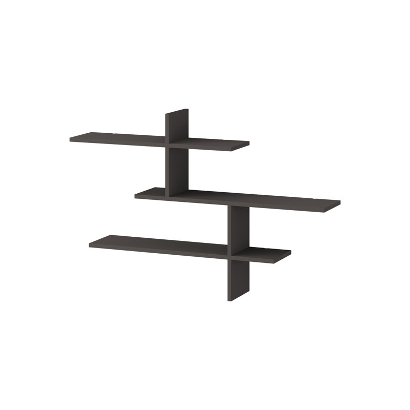 Felicia 3 -Piece Floating Shelf, Anthracite