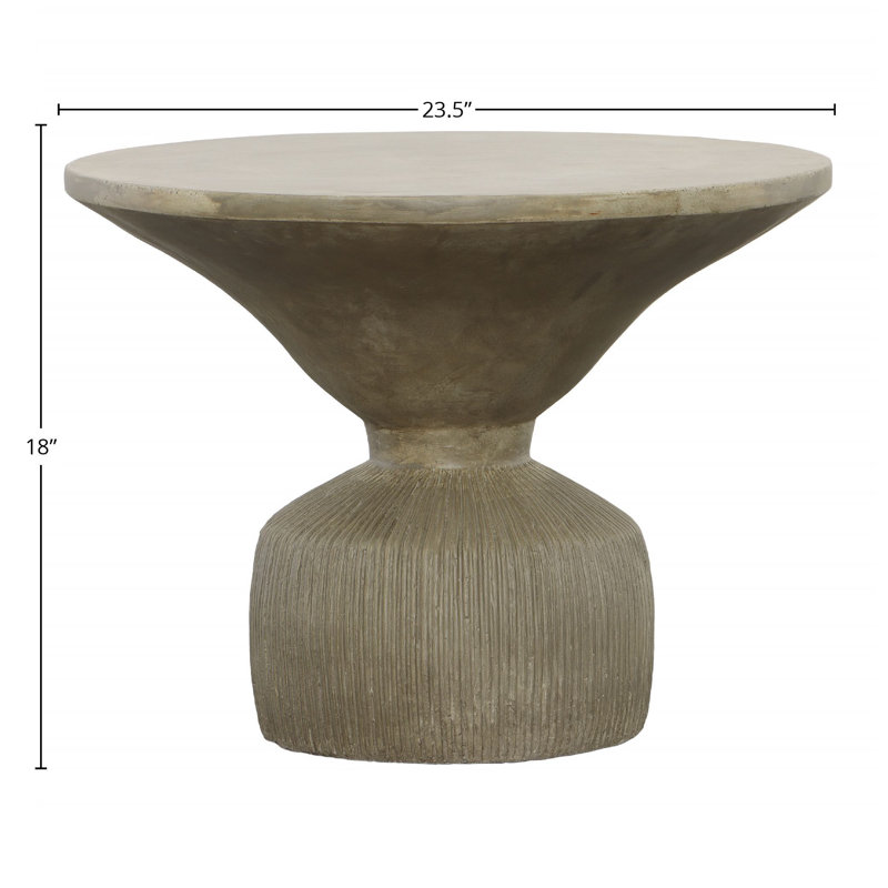 Kavala Concrete Outdoor Side Table