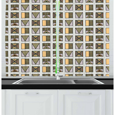 Patchwork Tailored Kitchen Curtain