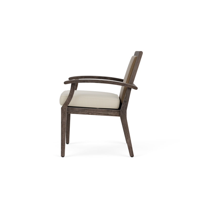 Frontier Outdoor Dining Armchair, Fawn, Serene Spa