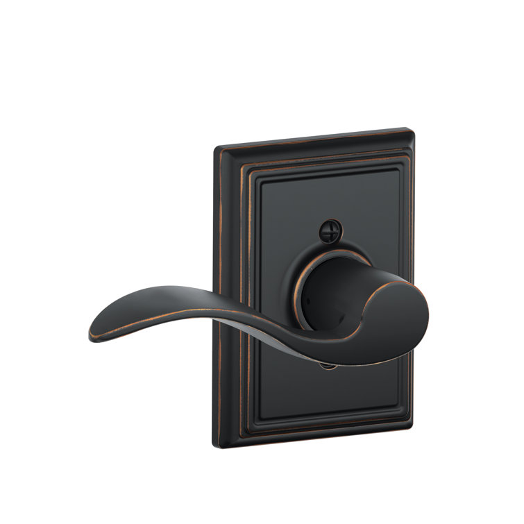 Accent Lever with Addison Trim Non-Turning Lock